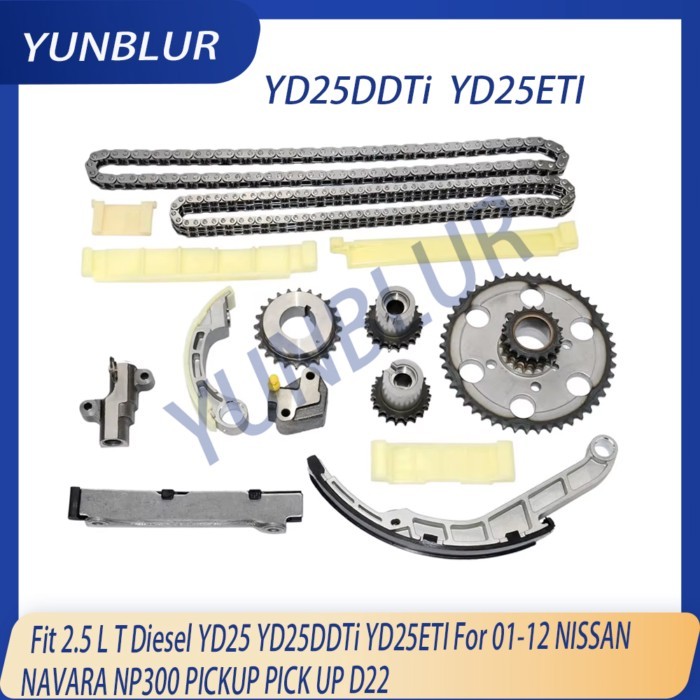 Engine Parts Timing Chain Kit Fit 2.5 L T Diesel YD25 YD25DDTi YD25ETI For 01-12 NISSAN NAVARA NP30