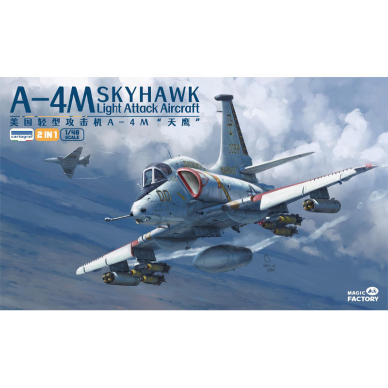 Magic Factory 5002 A-4M Skyhawk Light Attack Aircraft 1/48 Static model kit