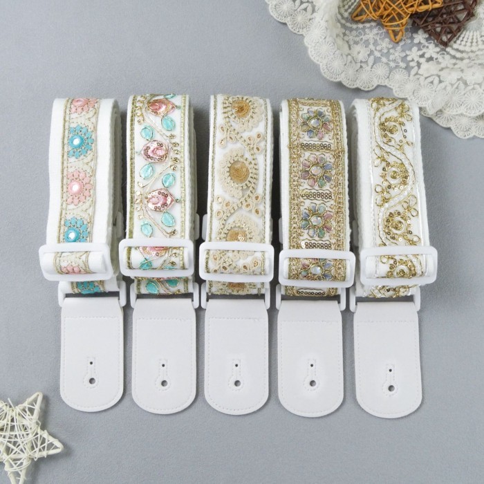 สายกีตาร์ Pearl Bass Guitar Strap Acoustic Acoustic Guitar Electric Guitar Bass Classical Universal 