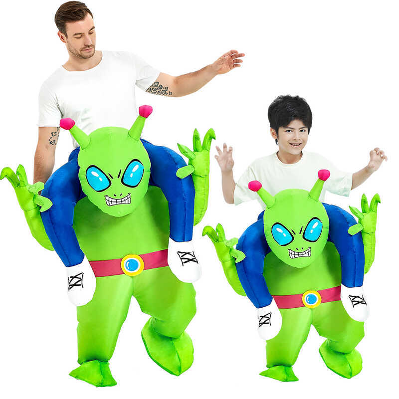 & F Alien Inflatable Halloween Day Role Playing Mount Riding Stage Prop Costume