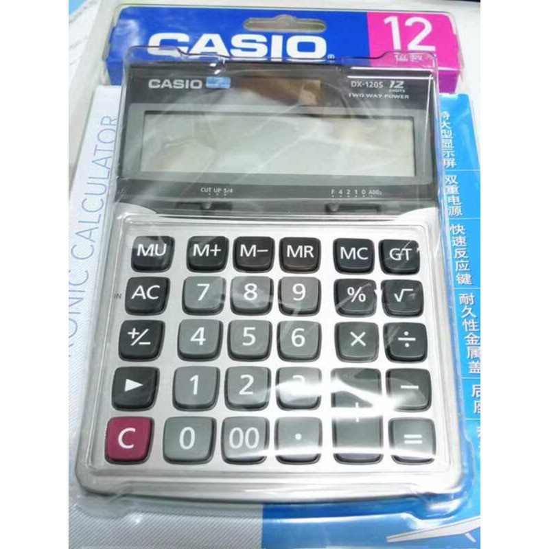 เครื่องคิดเลข Casio GX-12s DX MS 120S Office Type Business Casio คอมพิวเตอร์ wangn3