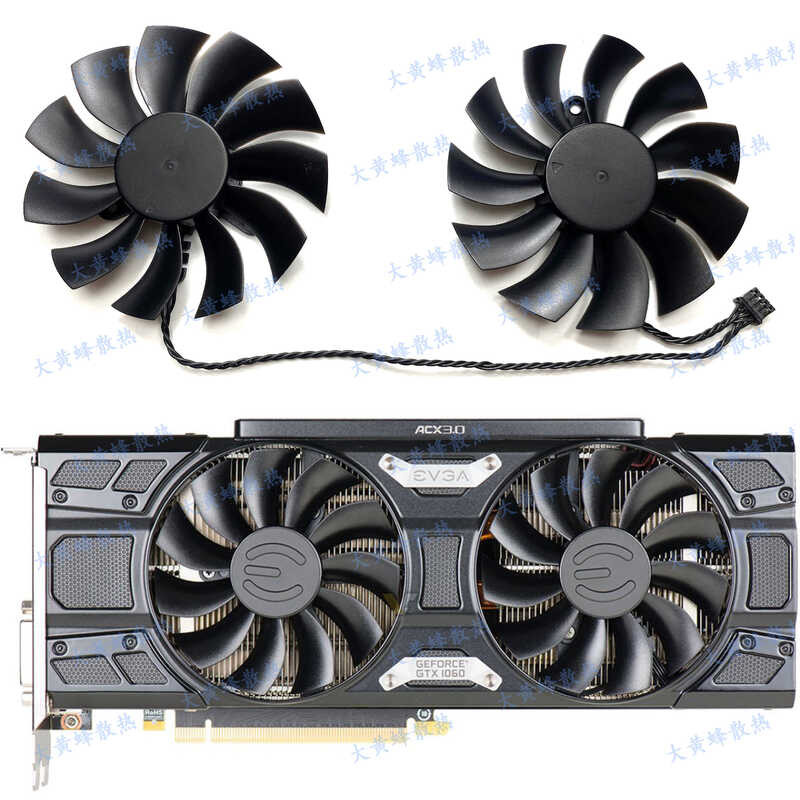 EVGA/EVGA GTX1060 1070 1070ti 1080 ACX พัดลมการ์ดกราฟิก PLA09215B12H