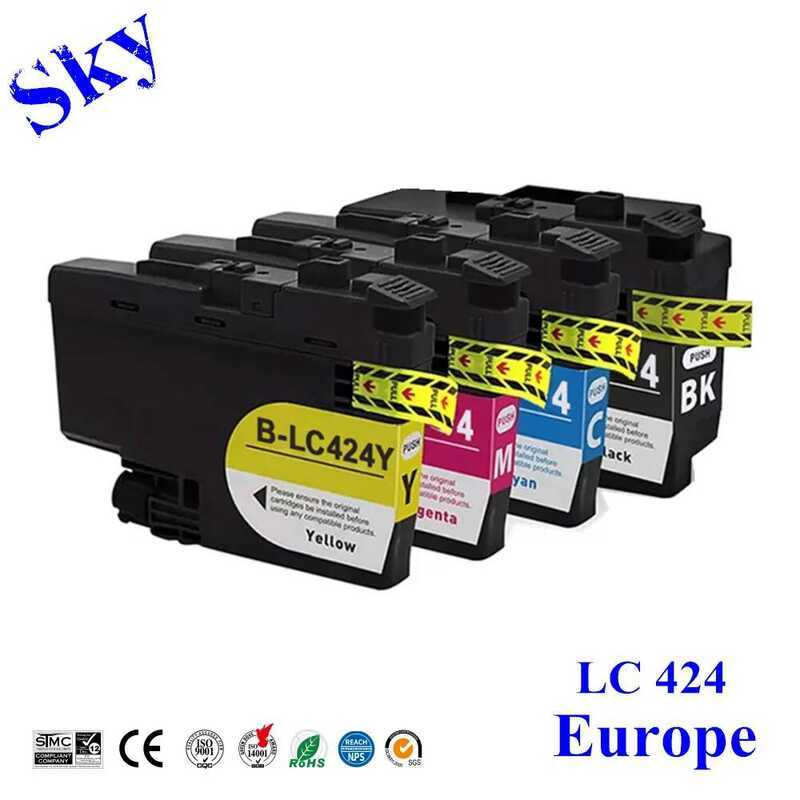 Sky LC424 LC-424 ตลับหมึกสําหรับ Brother DCP-J1200DW DCP-J1200W DCP-J1200WE เครื่องพิมพ์Eu