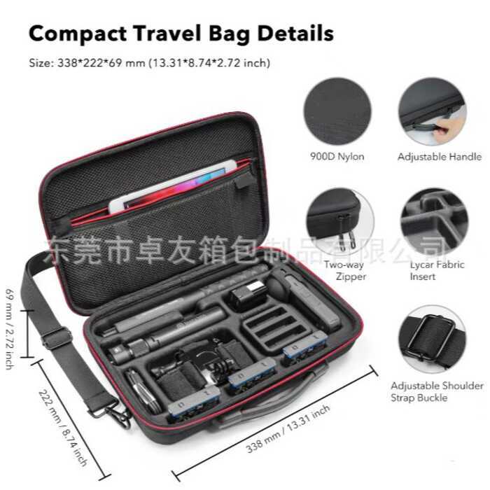 เหมาะสําหรับ Insta360 X5/X4 Digital Camera Storage Bag Portable Carrying Box Shoulder Accessories Me