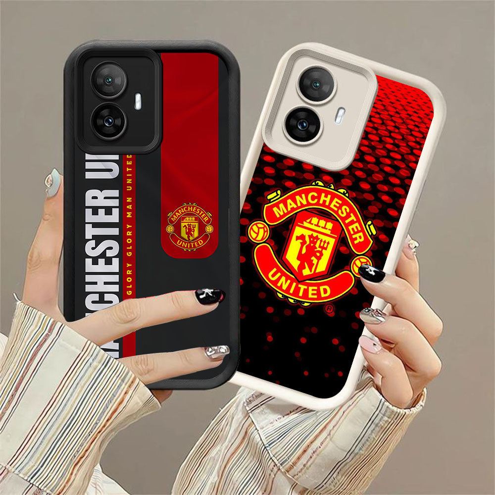 CK-73 Manchester United เคสกันกระแทกสําหรับ OPPO F25 Reno 10 11 11F Realme C55 Narzo N55 C67 12 Lite