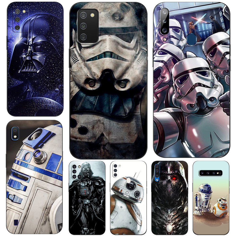 SAMSUNG สําหรับSamsung Galaxy S10 4G S10 Plus S10e S10 LITEโทรศัพท์ปกหลังซิลิคอนสีดําTpu star wars R