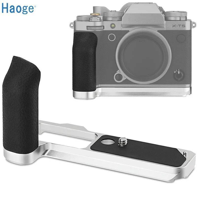 Haoge X-T5 ด้ามจับสําหรับ Fujifilm X-T5 กล้อง L-Shape Grip, Arca Swiss ในตัวสําหรับ DJI RS2/RS-C2/RS