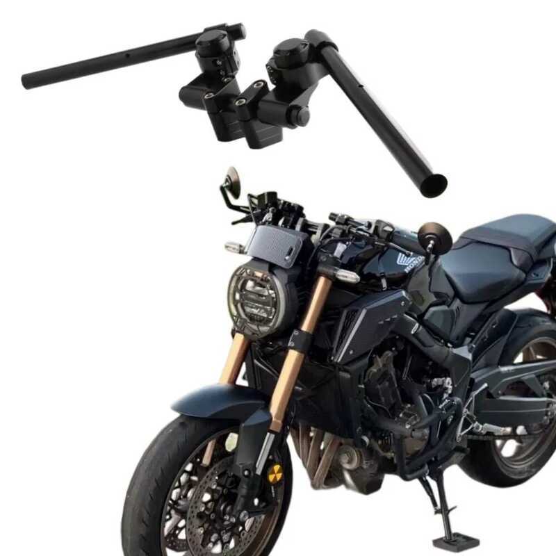 เหมาะสําหรับ Kawasaki ER6N ER6F ดัดแปลงอลูมิเนียม Handlebar แยก Handlebar Z250/SL Lever Handlebar Tu