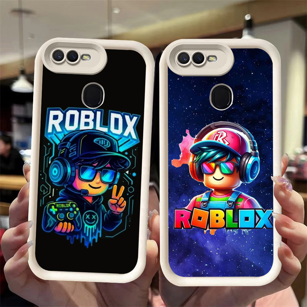 J-29 Roblox ดำขาวชมพูเคสโทรศัพท์หรับ OPPO A7 A11K A12 A3S A12E A1K A5S A12S AX5S