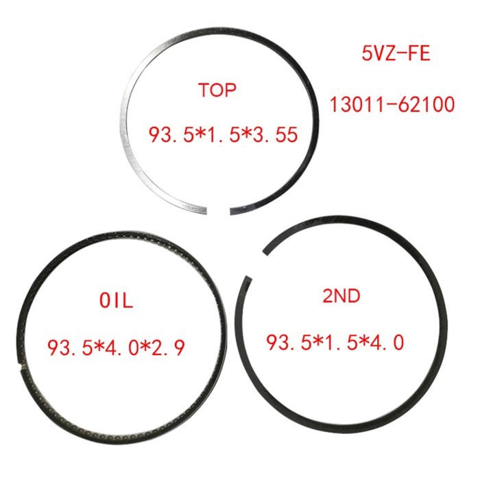Engine Piston Ring 5VZ-FE 1.5*1.5*4 STD 35959 28305 93.5MM 13011-62100 For Toyota 4Runner Land Crui