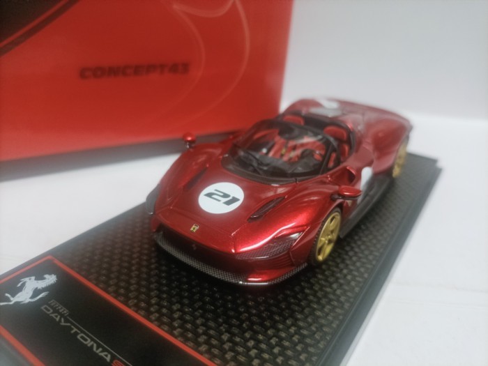 BBR 1 43 Ferrari Racing Model Ferrari Daytona SP3 Rosso Magma #.21