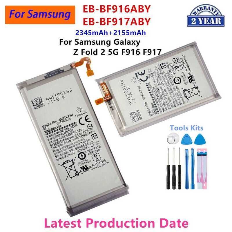 แบตเตอรี่ใหม่เอี่ยมสำหรับ Galaxy W21 Flip 5G 4G Z Fold 1 2 3 4 F711 F712 F724 F916 F917 F926 F927 F