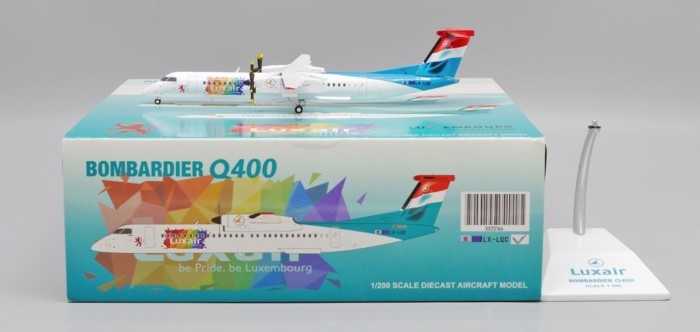 พร้อมสต็อก JC Wings Lucenberg Air Dash 8-Q400 LX-LQC 1: 200 Alloy Model Out of Print Car Model