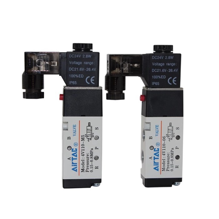 Two-position five-way single coil solenoid valve 4V110-06 4V11006B/A 4V110-M5