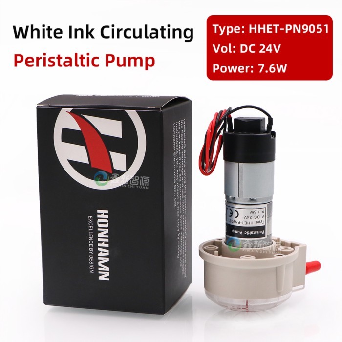 Eco Solvent Printer Peristaltic Pump DC24V 7.6W for White Ink DTF Printer Circulating Ink Pump Moto