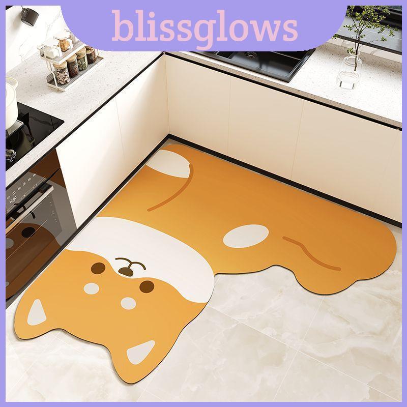 Animal Themed Silicone Diatom Mud Kitchen Rug พร้อมการออกแบบที่ทนทานกันน้ําสําหรับทําอาหารและห้องน้ํ