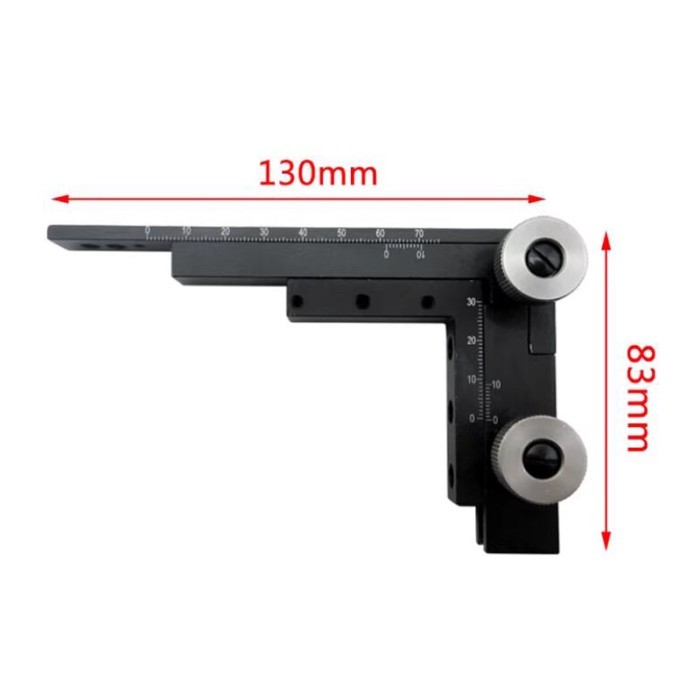 Metal Aluminum Alloy Microscope Moving Stage X/Y Axis Adjustable Precision Micrometer Slide with Sc