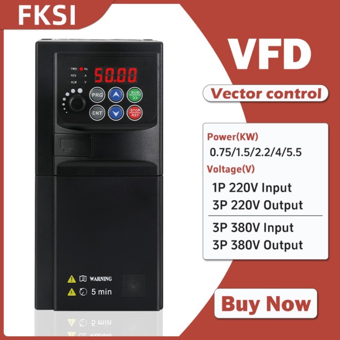 1.5/2.2/3.7/5.5/7.5KW VFD frequency converter 380V  Inverter Variable Frequency Drive for 3phase mo