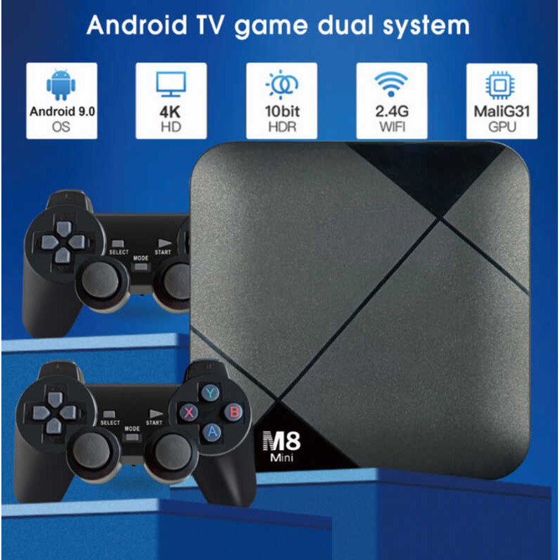 M8 MINI เกมคอนโซล Home TV HDMI Nostalgic Magic Box U Treasure 4K Arcade 1W +