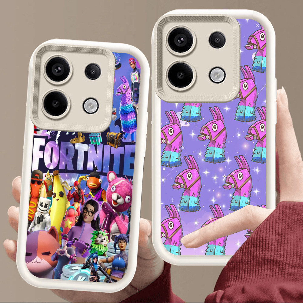 เคสสําหรับ Xiaomi Redmi Note POCO 13T 13 13C X6 M6 Pro Plus 5G Soft White E111 Fortnite game