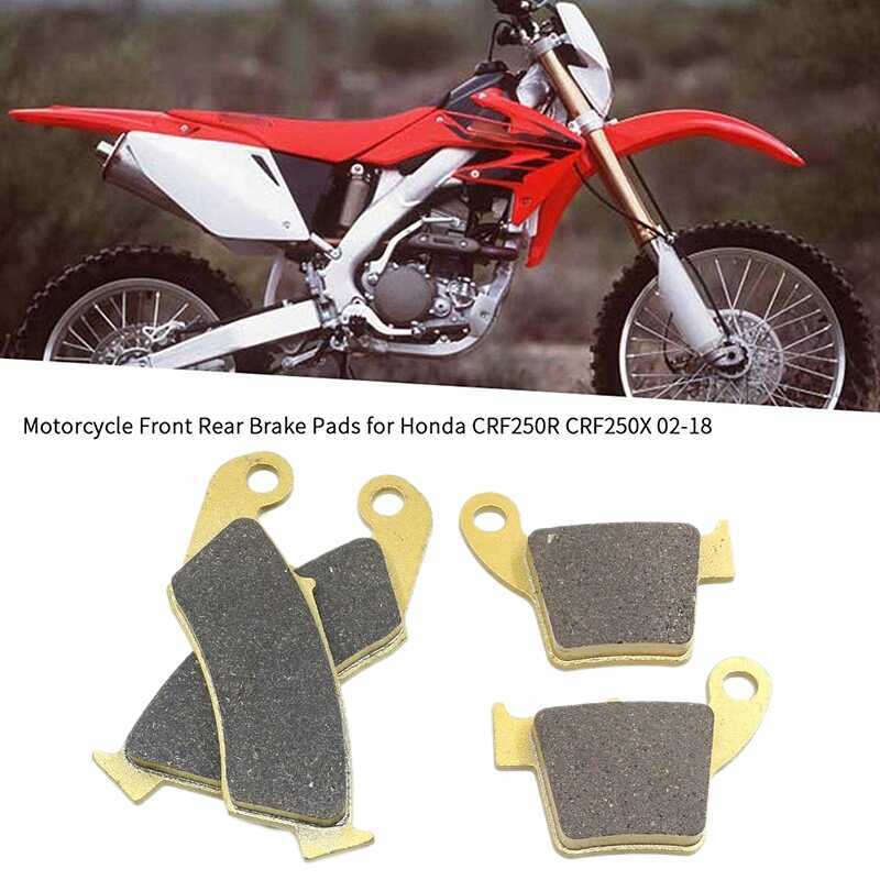C AZ Motorcycle Front And Rear Brake Pads Disc Brake Pads For Crf250r 2004-2018 Crf250x 2004-2017 C