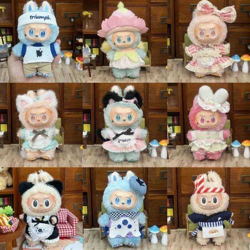 C For Labubu Clothes High Energy Ahead Doll Clothes Calm Nurse Dress 17Cm Labubu Outfit V1 V2 V3 Vi