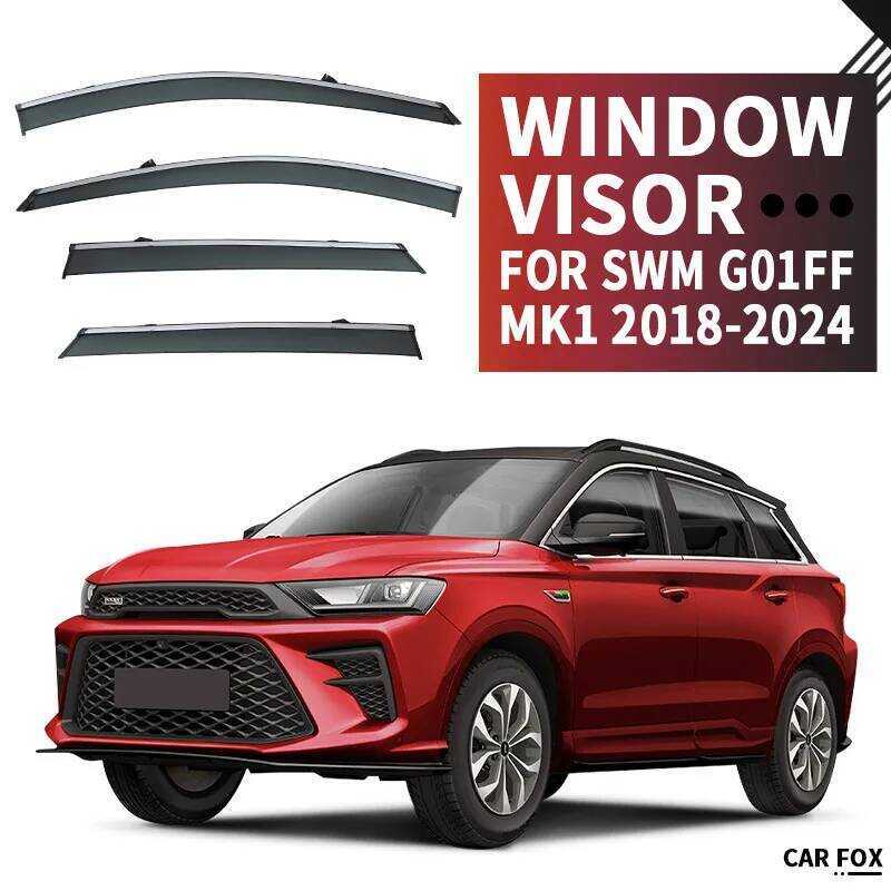 สําหรับ SWM G01FF G01 2018-2024 รถ Visor กันสาด Shers กระจกหน้าต่างด้านข้าง Rain Sun Shade อุปกรณ์รถ