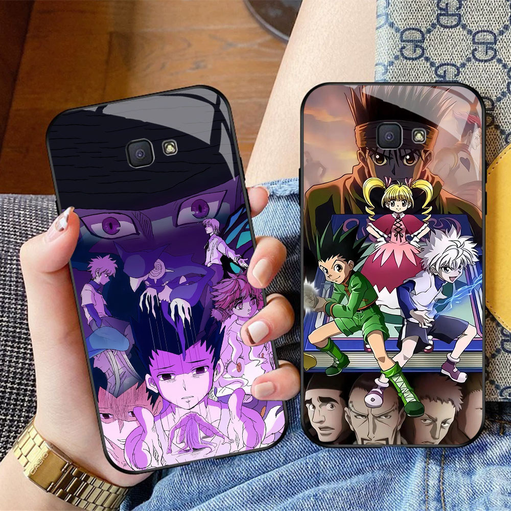 CK-63 Hunter x Hunter HD Glass Casing สําหรับ Samsung Note 9 S24 S25 FE Ultra J7 Prime J6 J4 Core Pr