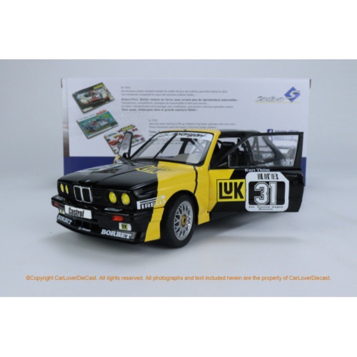 รถ Solido/Solido รุ่น 1: 18 ประตูคู่ BMW E30 M3 DTM 1988