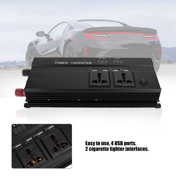 5000W Power Inverter 12V to 220V Power Inverter 5000W 12V to 220V LCD Display Car Power Inverter Co