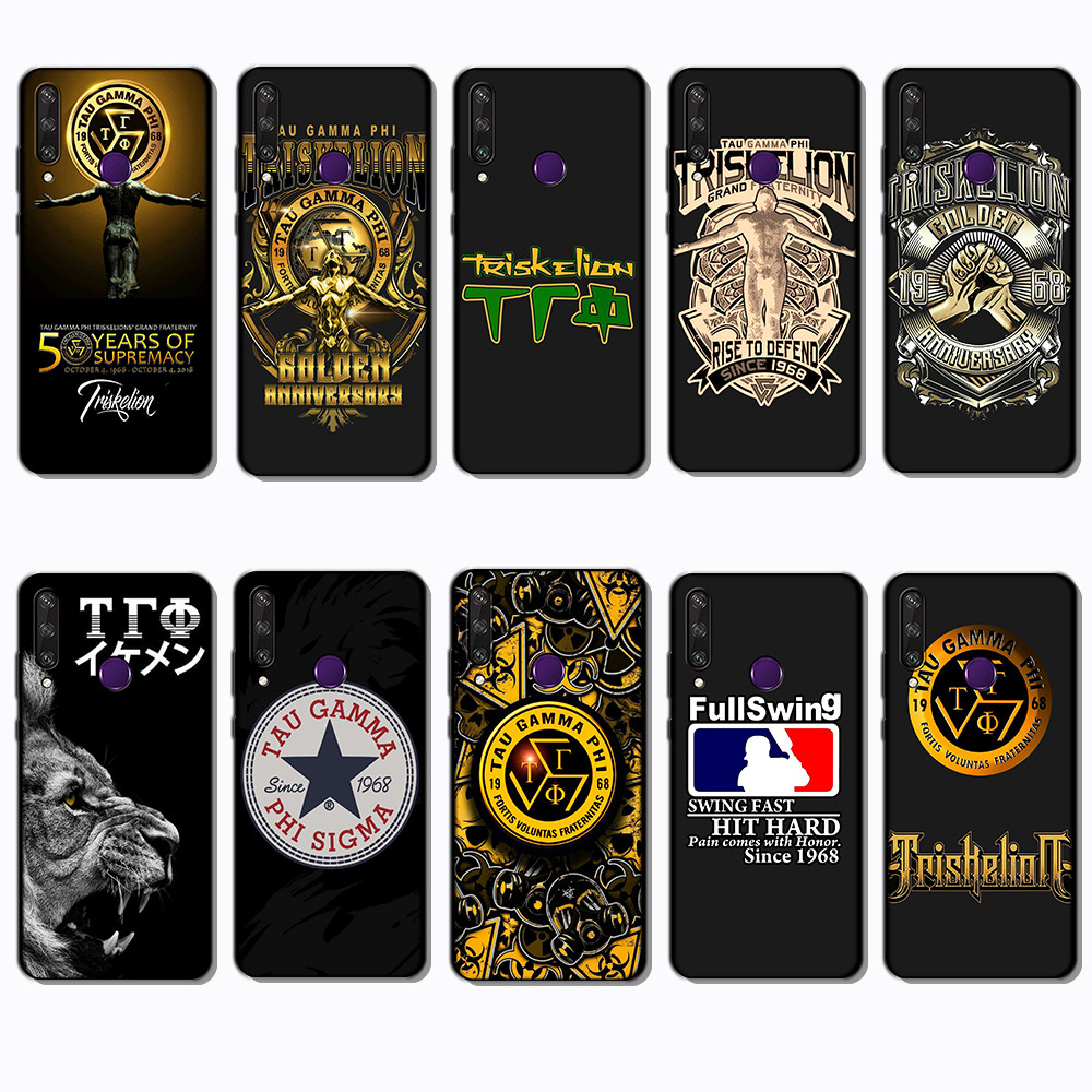 เคสโทรศัพท์สีดําแบบนุ่มสําหรับ Huawei Y6P Y7A Y8P Y9A Y5 Y6 Prime tau gam sigma Cover