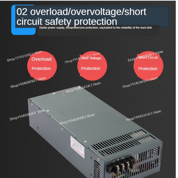 2000W Adjustable Switching Power Supply 15V 30V 48V 60V 80V 110V 220V 300V 150A 150V 30A 40A 50A 60