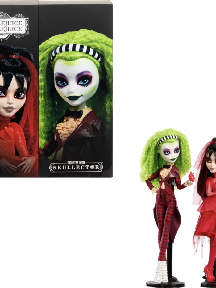 พร้อมสต็อก American Monster High Monster High School Skull Beetle Juice Doll ชุด 2 ชิ้น Beetlejuice
