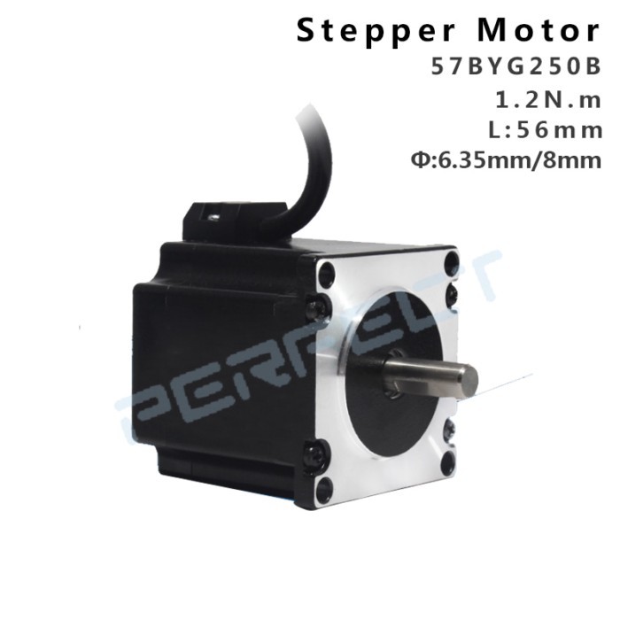 NEMA23 4 Wire 3A 1.2N.m 180Oz-in 57x56 D 8mm 6.35mm  NEMA 23 Stepping Stepper Motor for CNC Engravi