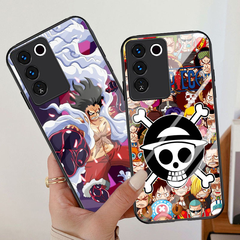 T-26 One Piece กระจกนิรภัยสําหรับ VIVO V29E V27E V27 Y29 V50 Y100 V29 Pro Lite 5G กรณี