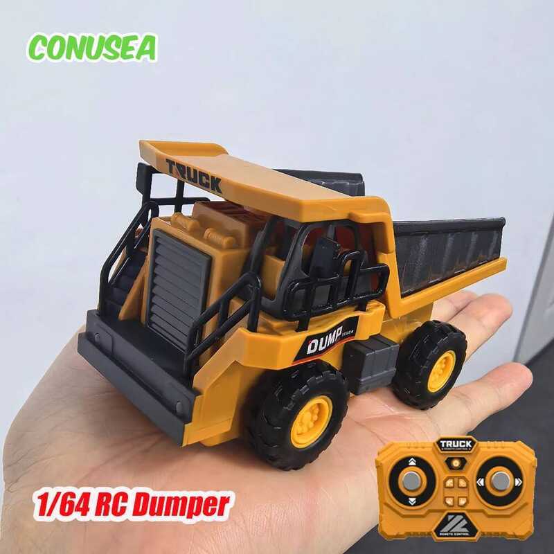 2.4G Remote Control Car Mini Alloy Cars Desop Toy Model Construction Engineering Vehicle Boys Toys