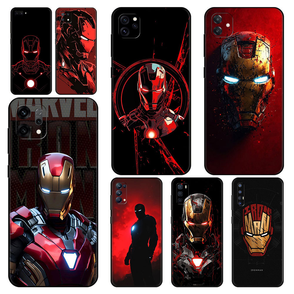 Cool Iron Man กรณี Studies ^KW-6 สําหรับ OPPO F5 A73 F7 F9 F11 F17 F25 F19 Pro Plus A7X A9 A74 F27 ค