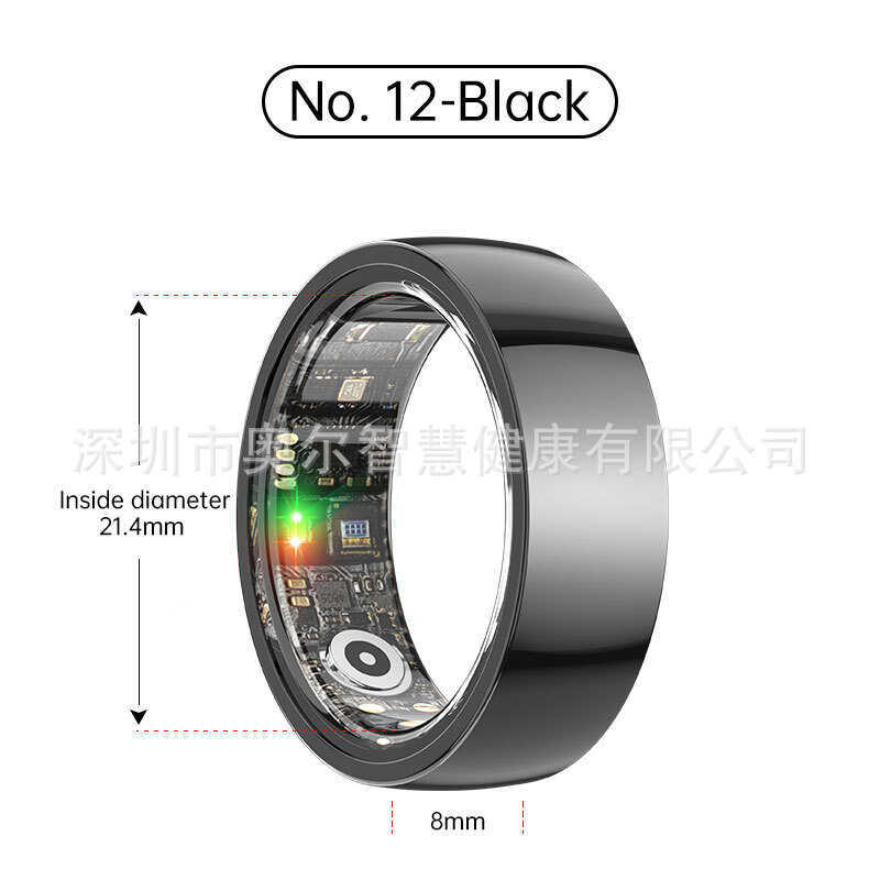Healthy Smart Ring Heart Rate Blood Oxygen Sleep Intimate กันน้ํามัลติฟังก์ชั่น Bluetooth Ring Smart