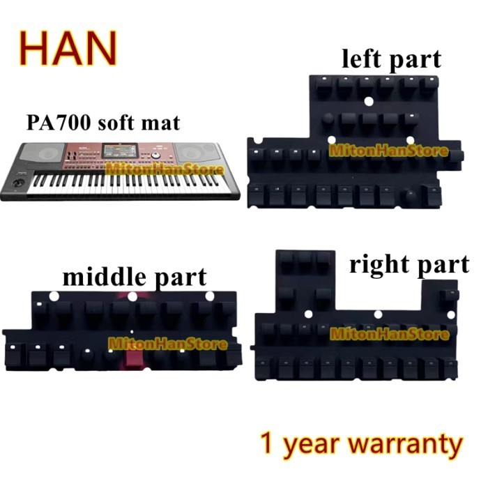 New Original For Korg PA700 Electronic Keyboard Function Key Conductive Rubber Mat Protective Overl