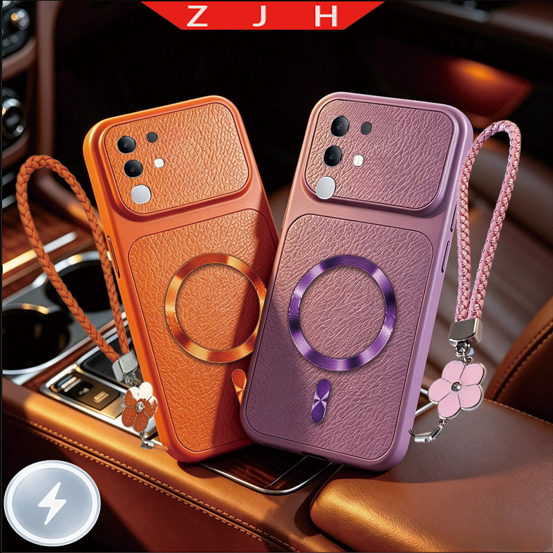 เหมาะสําหรับ Vivo Y29 Y29S Y04 เคสโทรศัพท์เทคโนโลยีใหม่สําหรับแหวนหางแม่เหล็กกันกระแทกสีเปลือกนิ่มเช