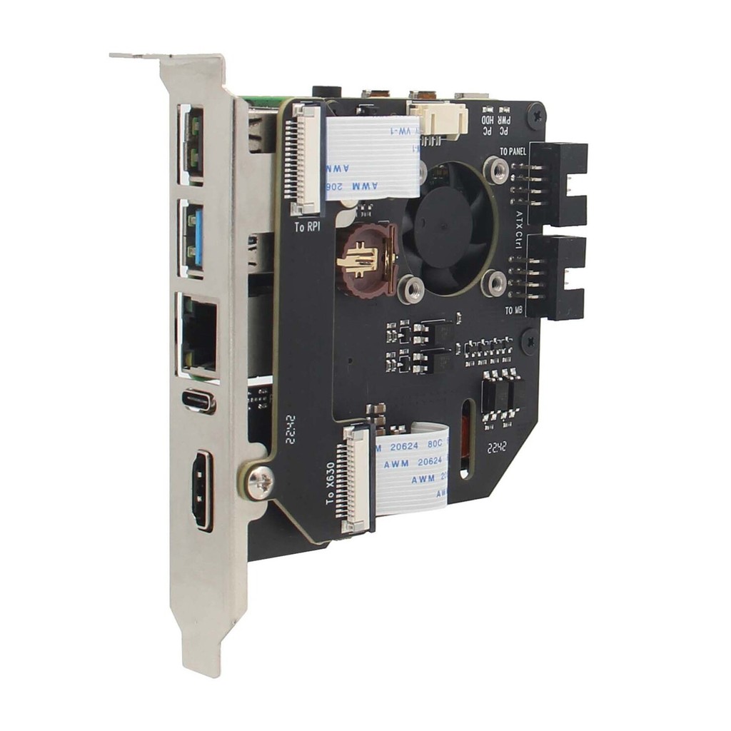 Geekworm KVM-A8 PCIe เวอร์ชันสําหรับ Raspberry Pi 4 รุ่น B KVM Over IP HDMI CSI