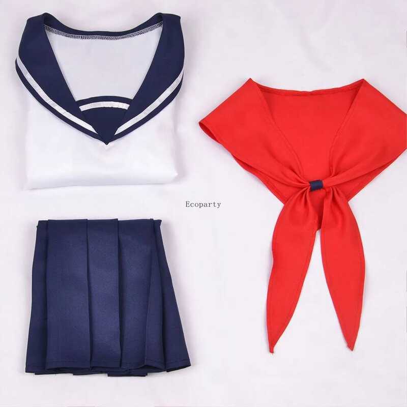 W Game Yandere Simulator Ayano Aishi Cosplay Costumes Wig Osana Najimi Girl School JK Uniform Sailo