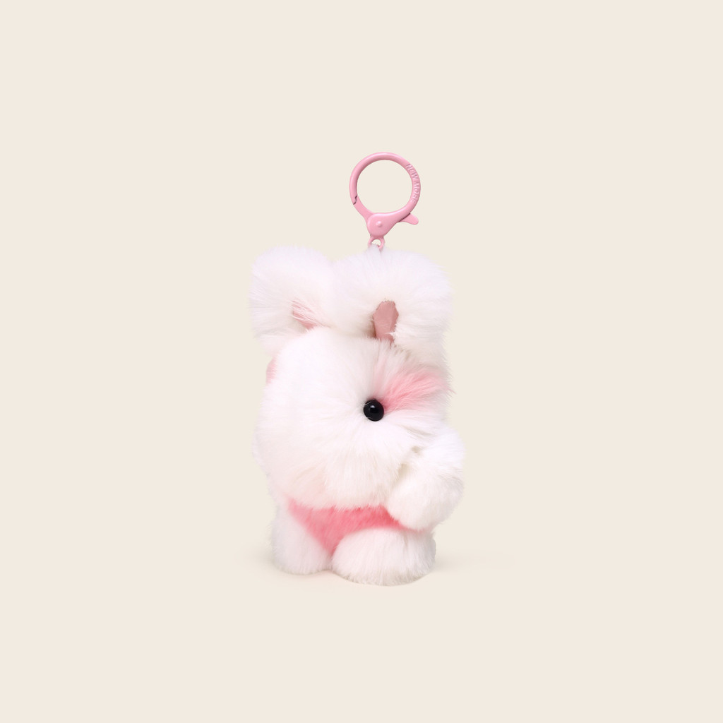 Faux Hair Bunny Ears พวงกุญแจ Plush Feel สําหรับผู้ถือกระเป๋า Key และ