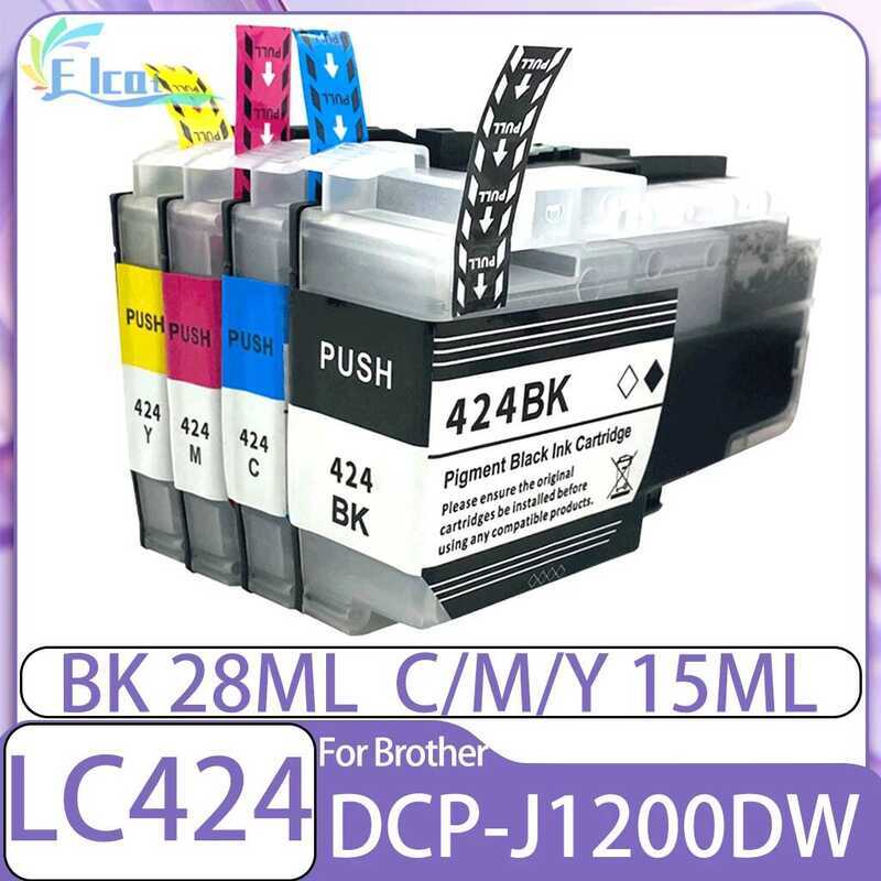 LC 424 LC424XL LC424 ตลับหมึกสําหรับ Brother DCP-J1200DW DCP-J1200W DCP-J1200WE เครื่องพิมพ์