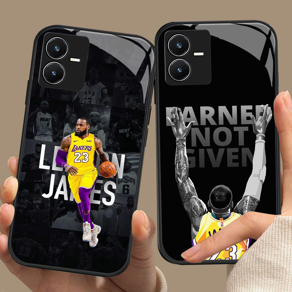 CK-68 Lakers James HD Glass Casing สําหรับ VIVO Y22 Y35 Y75 Y28 Y22S V25 Y55 iQOO Z6