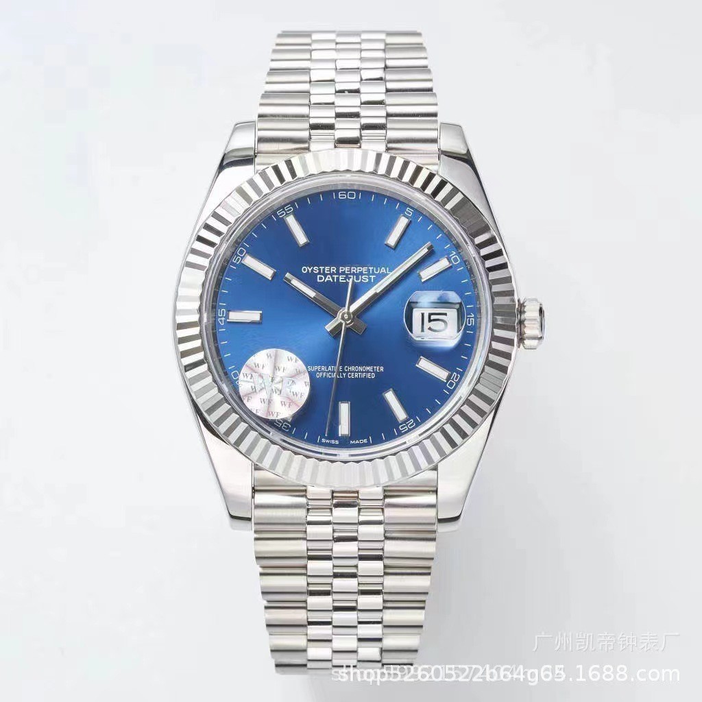 สินค้าขายดี❤ แฟชั่น Mechanical Automatic Diary Laboratory Steel Band Watch Stand West b5a