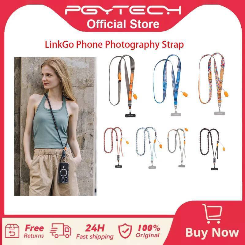 PGYTECH LinkGo Phone Photography Strap สายรัดโทรศัพท์มือถือทอมือพร้อมเชือกแขวน crossbody และคอ 3C