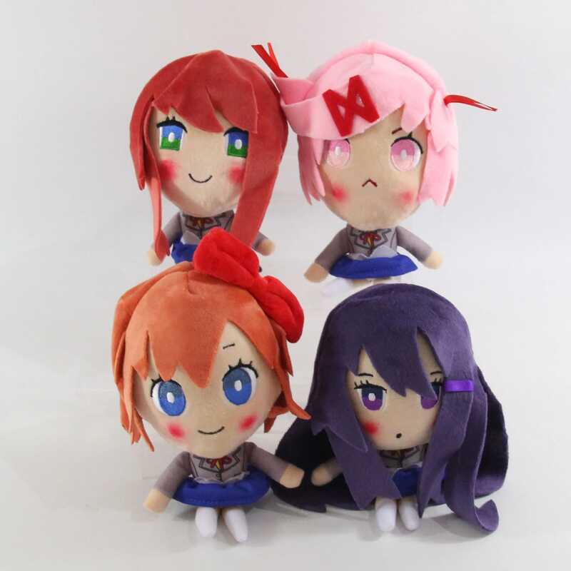 C Game Doki Doki Literary Club Plush Toys Anime Cosplay Monika Natsuki Sayori Yuri Dolls 20Cm