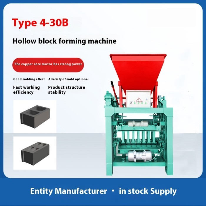 2-45 4-30 Brick Making Machine Small Non Burning Cement Hollow Machine River Slope Protection Brick