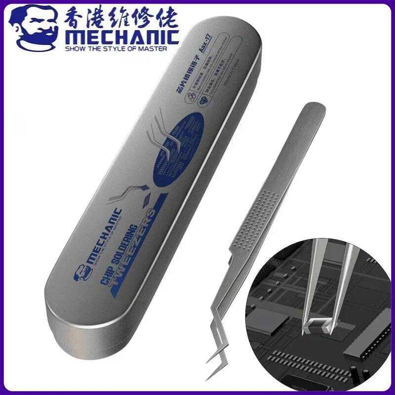 MECHANIC Aax-17 แหนบจับชิปป้องกันการกัดกร่อน ความแม่นยำสูง ทำจากสแตนเลส สำหรับจับสายจัมป์ ซ่อมแซมชิป